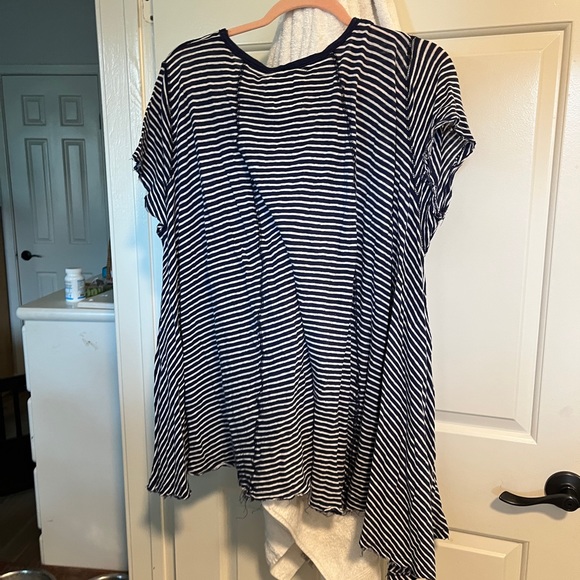 Free People High Low Linen Tunic - Picture 2 of 3